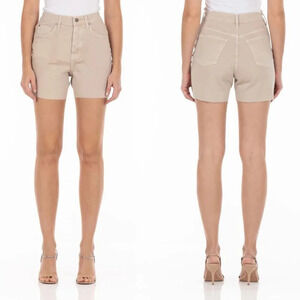 New Fidelity Denim Jimi Boyfriend Short in Sand Size 24